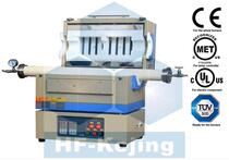 OTF-1500X-II Hefei Kocrystal Tubular Furnace 1500 ° C Twin Warm Zone Open Type Tubular Furnace Corcrystal MTI