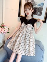  Tide brand girls  dresses summer 2021 CUHK childrens new foreign style childrens clothing princess skirt girl chiffon skirt
