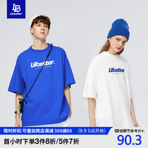 Lilbetter short sleeve Tide brand Cotton half sleeve summer dress Klein blue top loose body shirt new couple T-shirt