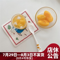 Imported from Japan·Cute cat claw spoon Mixing spoon mixing salad easy to use tail can be opened Yan Sanjiao system
