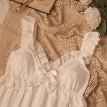 Tonight Nights True Beauty ~ ~ ~ Home Daily day Department sweet and pure cotton pyjamas woman with chest cushion sling sleeping dress