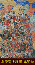 Buddhas and bodhisattvas portrait Filigree Thangka drawings Taoist thirty-six member it is local HD electronic version