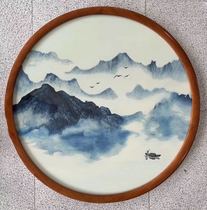 Love Shang East Su embroidery boutique round hanging painting Huangshan Smoke Cloud 850 * 850