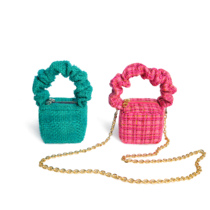 BABY CABIN original design Ready-to-wear premium fabric custom zipper portable shoulder messenger cute milk brick bag