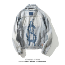 Street Chaos Do the old Hole Bereavement National Tide Cowboy Clothes Man Loose Gothic Winter Tide Man Coat