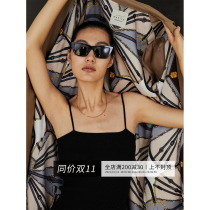 MARIUS丨Italian aesthetics DU home draws printed lining trench coat color-changing fabric long and short coat