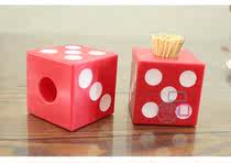 Creative red plastic toothpick box Household convenient personality toothpick tube mini simple toothpick jar