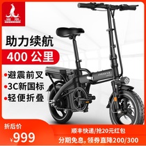 Phoenix folding electric bicycle new national standard lithium battery driving on behalf of men and women small power electric battery car