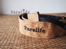 Paralife Customised Valentines Day Gift Name Cork Coarse Camera Braces Micro-Single Anti Camera Shoulder Strap