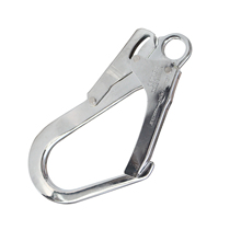 European-style safety hook for high-altitude operation anti-fall large opening safety hook safety hook steel pipe adhesive hook