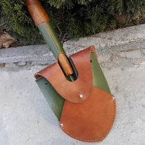 Retired brand new cowhide engineer shovel holster protective cover without shovel
