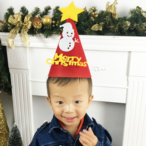 Christmas DIY non-woven cartoon cap Old Man snowman tree deer hat adult children headgear dress three-dimensional cap