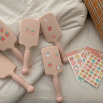 Xin help grocery store pink girl heart cute hand-held air cushion comb anti-knotting hair massage comb makeup comb