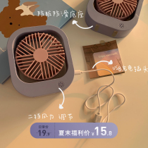 Xin help grocery store mini fan small portable electric fan summer desktop students cute small fan
