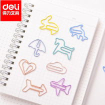 Power paper clip color creative cute paper clip financial documents data storage metal bookmarks student supplies