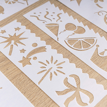 Painting template hollow acrylic oil painting figure animal silhouette hand-written newspaper mold universal tool painting Template