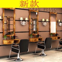 Multi-layer wash and make-up cabinet Multi-function make-up switch tool Dressing mirror Carved shop makeup shop mirror table