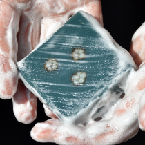 Blue tansy essential oil soap tremella yak milk emu sweet almond oil soothing mild wash face cold handmade soap new product