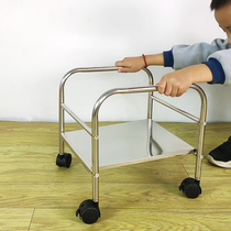 Shopping basket storage car home trolley snack decoration storage mobile trolley stainless steel storage car books