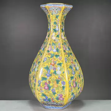 中国古美術 ☆ 瓷器工芸 ☆ 清 雍正年製款 粉彩八桃