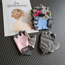 Fitness Gloves Men And Women Universal Breathable Anti-Slip Aerial Yoga Palm Care No Finger Gloves Instruments Training Single Bar Abrasion Resistant