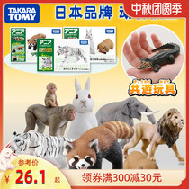 TOMY domeka simulation wild animal model toy Anlia Lion giant panda elephant Tiger giraffe