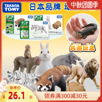 TOMY domeka simulation wild animal model toy Anlia Lion giant panda elephant Tiger giraffe