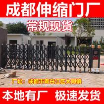 Chengdu Stainless Steel Electric Telescopic Gate Automatic Gate Enterprise School Government Gate Automatic Gate Construction Site Gate