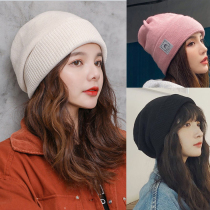 Autumn and winter warm plus velvet thickened maternal Moon hat wool hat children pregnant women postpartum windproof wool knitted hat