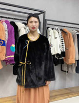 Xiangyun yarn imported mink whole mink fur coat female new fashion foreign style mink coat
