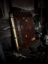 FENGMA sew the Italian tanning leather battle damaged retro - ancient cow - leather notebook creative hand book customization