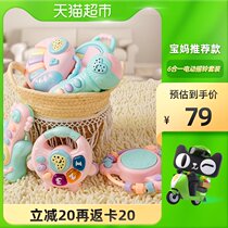 Infant House toys hand rattles drums electronic organs 1 box of grip training music Enlightenment toys