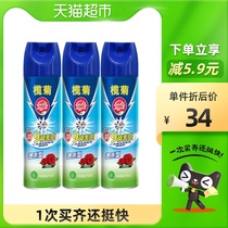 Ruanju insecticide rose fragrance 300ml * 3 household insecticidal aerosol Cockroach killing fly spray deworms artifact