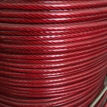 Factory direct 3mm plastic coated plastic coated rubber coated wire rope outdoor rust-proof bundled greenhouse grape rack durable