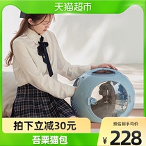 My Chestnut Cat Bag Out of portable space cabin Pet Backpack Out Bag Kitty out of the house Bag Dog Backpack Winter