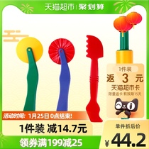 Japan GINCHO silver bird colored mud plasticine children's clay tool mold 1 set of safety quality toy gift