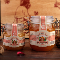 Russian original imported honey bear brand Honey Wild nectar Crystal raw honey 1000g Super Value