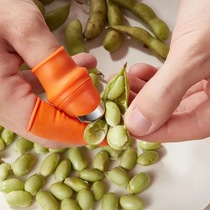 Peeled edamame artifact Peeled bracts and leaves artifact Peeled beans and shrimp Peeled garlic Pick vegetables Pinch vegetables Finger cover finger pick vegetables Thumb knife