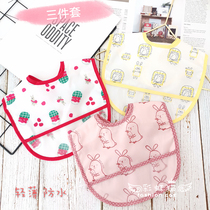 Comfort light and thin speed dry rice pocket waterproof baby ultra soft dining room Eating Clothes Children Cartoon Surround Mouth Breathable Ultra Slim