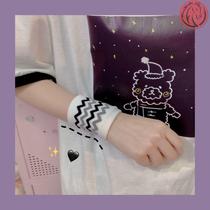 Sports wristband female ins tide warm wrist plus velvet sprain special fashion trend winter wrist guard cold and comfortable
