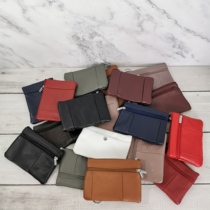 Factory Boutique Stock Head Layer Bull Leather Mini Key Coin Cute Hand Grab Money Bag Brief Zip Zero Wallet
