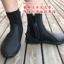 5mm diving shoes beach non-slip vulcanized shoes snorkeling shoes motorboat climbing non-slip zipper diving boots