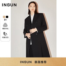 Pei Bei Recommended ENG SEONG COVER SPRING 2022 NEW WOOL JACKET COOL Medium Long Style Suit Windsuit