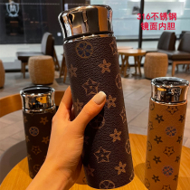 Intelligent thermos cup for men and women large capacity simple creative cup Stainless steel 316 portable ins net red water cup