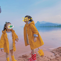Big roll small roll home childrens tide treasure autumn windproof waterproof north stormtrooper hat detachable medium and long windbreaker jacket