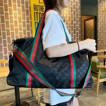  2021 new Korean version of the tide luggage bag short-distance handbag travel big bag sports shoulder fitness bag ribbon dumpling bag