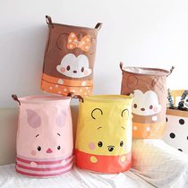  Japanese cute cartoon Minnie Chipmunk Winnie the Pooh pig dirty clothes basket storage basket sundries toy storage bucket