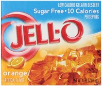 Jell-O Sugar-Free Gelatin Dessert Orange 0 30-Ounc