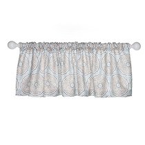 Glenna Jean Luna Window Valance Blue Taupe Grey Tan