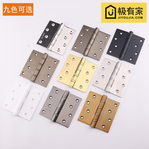 Taiwan Yibaili widen black door hinge stainless steel gold hinge 4x4x3 White silent hinge